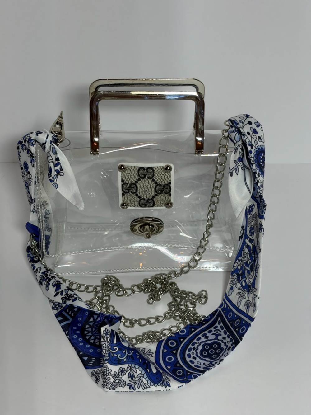 Stadium Bag w/ upcycled Gucci Canvas Patch - Picture 2 of 5